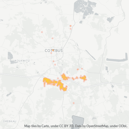 Heatmap für plz 03051