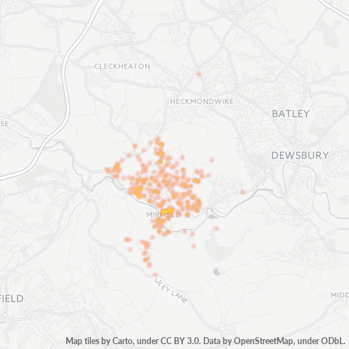 WF14 Business Density Heatmap
