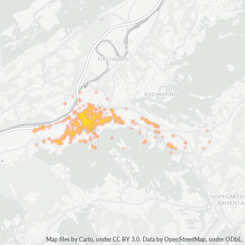 Heatmap für postleitzahl 6300