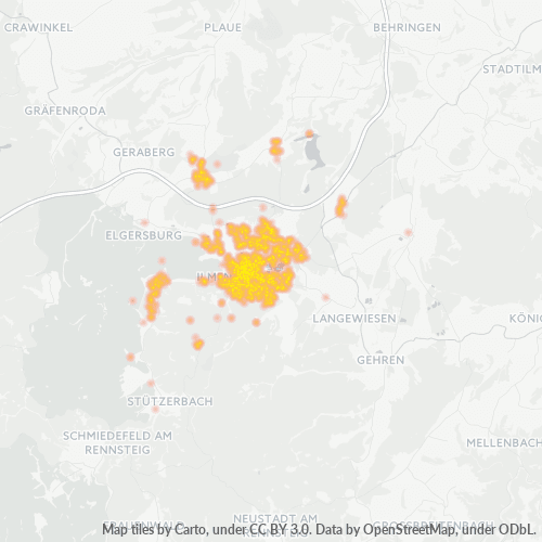 Heatmap für plz 98693
