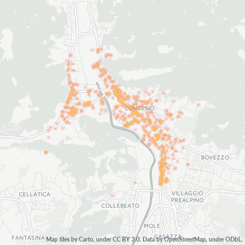 Mappa di calore per cap 25062
