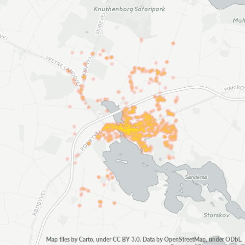 4930 Heatmap over forretningstæthed