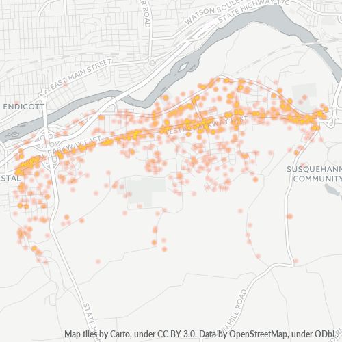 13850 Business Density Heatmap