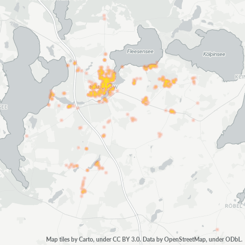 Heatmap für plz 17213