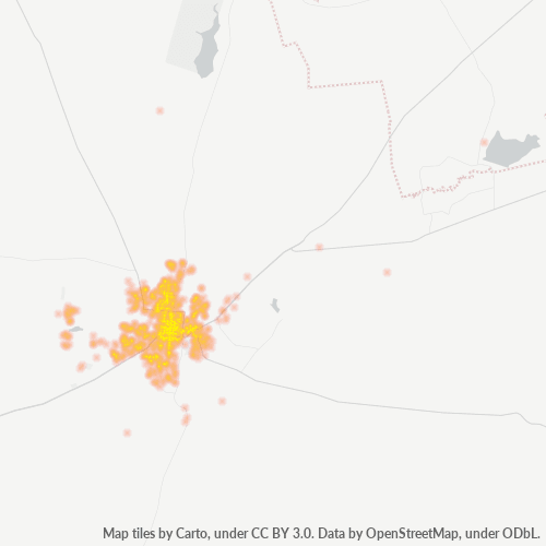 2531 Hittekaart vir Besigheidsdigtheid