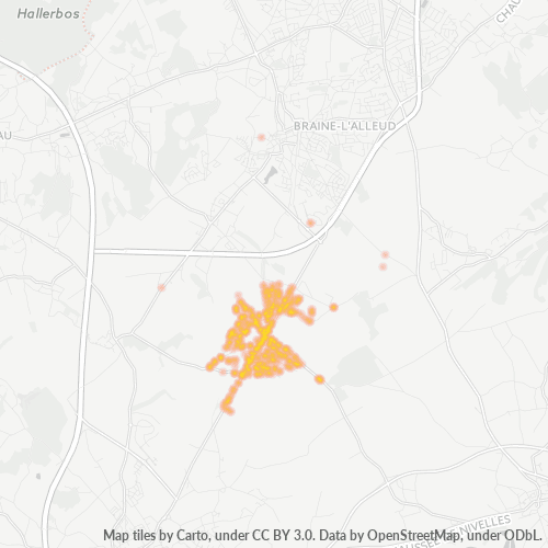 Heatmap voor postcode 1428