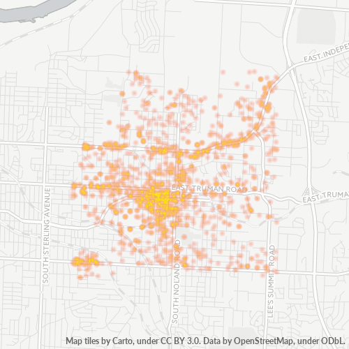 64050 Business Density Heatmap