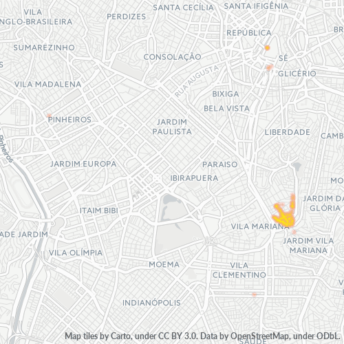 04111-000 Mapa de calor de densidad empresarial