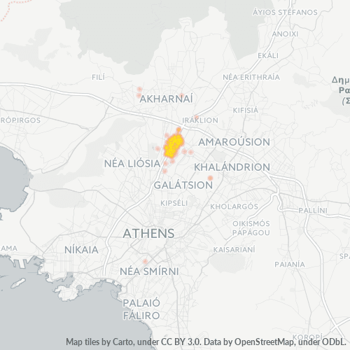 143 42 Χάρτης θερμότητας πυκνότητας επιχείρησης