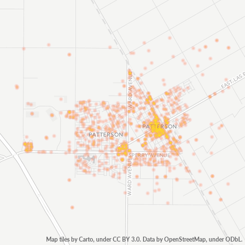 95363 Business Density Heatmap