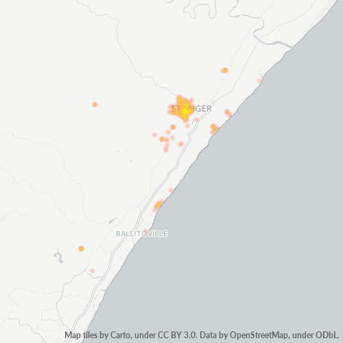 4449 Hittekaart vir Besigheidsdigtheid