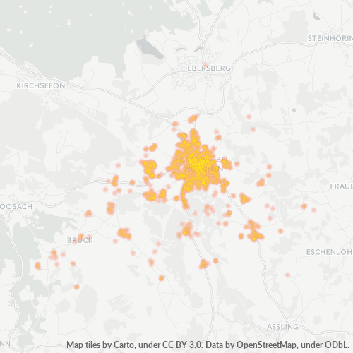 Heatmap für plz 85567