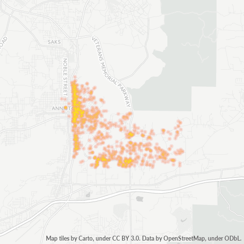 36207 Business Density Heatmap