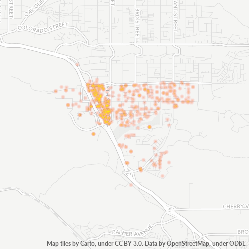 92320 Business Density Heatmap