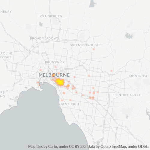 3141 Business Density Heatmap