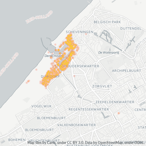 2583 Heatmap Bedrijfsdichtheid