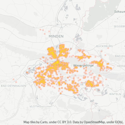 32457 Standortdichte-Heatmap