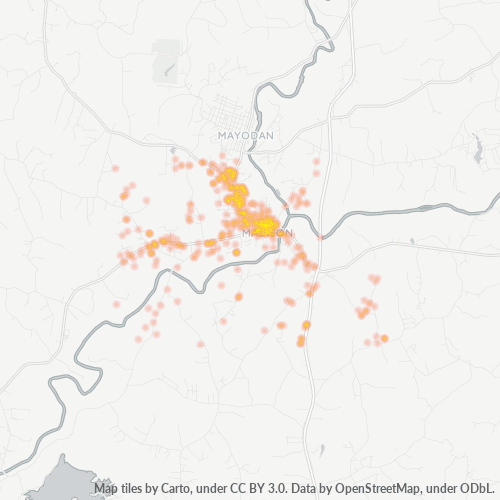 27025 Business Density Heatmap