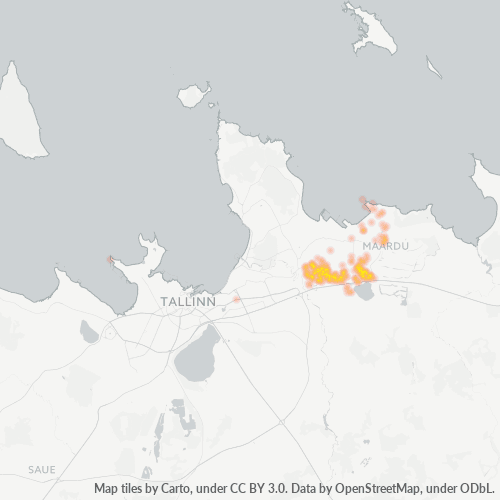 74114 Äritegevuse tiheduse kaart