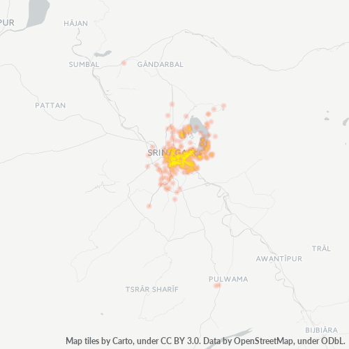 190001 Business Density Heatmap