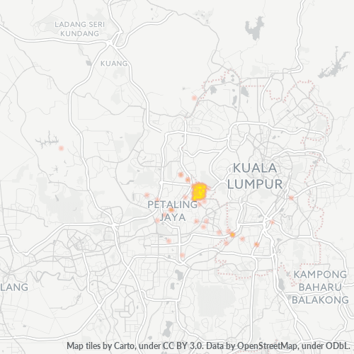 46400 Heatmap Ketumpatan Perniagaan