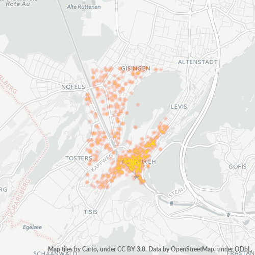Heatmap für postleitzahl 6800