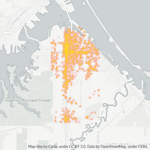 54880 Business Density Heatmap