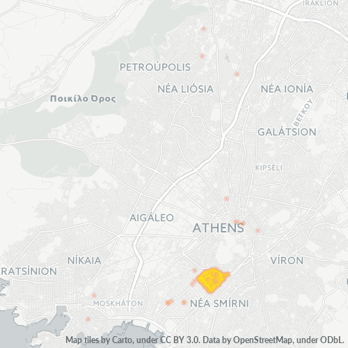 176 71 Χάρτης θερμότητας πυκνότητας επιχείρησης