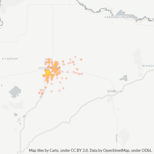 3631 Business Density Heatmap