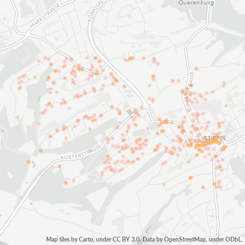 Heatmap für plz 44797