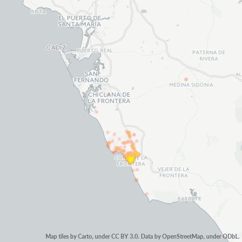 11140 Mapa de calor de densidad empresarial