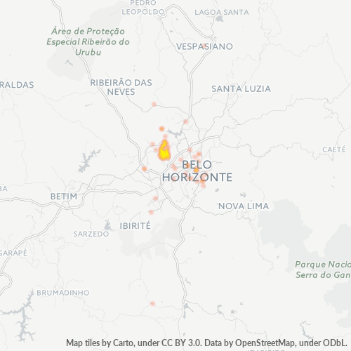 30840-000 Heatmap de Densidade da Empresa