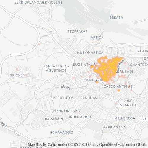 31014 Mapa de densitat de negocis 31014 Mapa de densitat de negocis