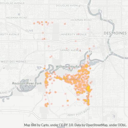 50321 Business Density Heatmap