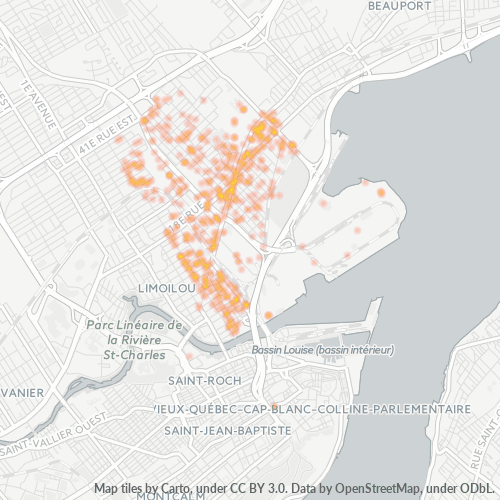 G1J Business Density Heatmap