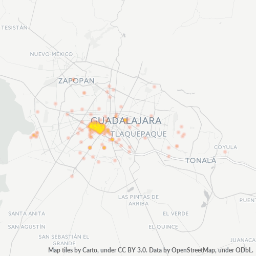 44900 Mapa de calor de densidad empresarial