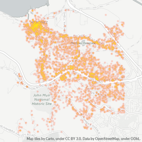 94553 Business Density Heatmap
