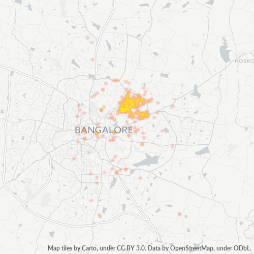 560033 Business Density Heatmap