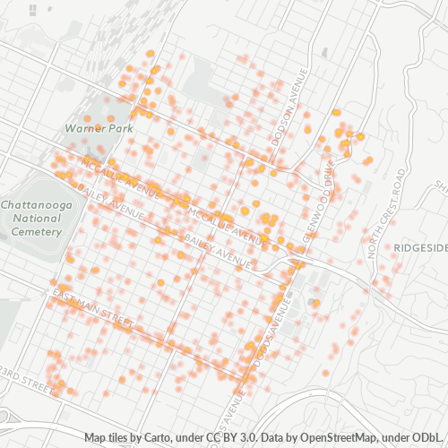 37404 Business Density Heatmap