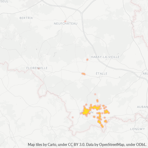 Heatmap voor postcode 6760