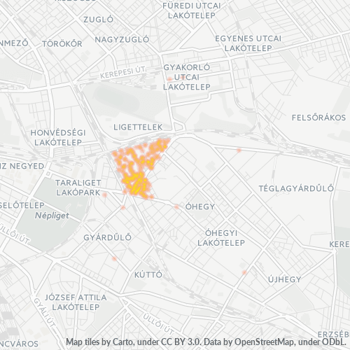1102 Vállalati sűrűségi térkép
