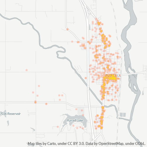 73080 Business Density Heatmap