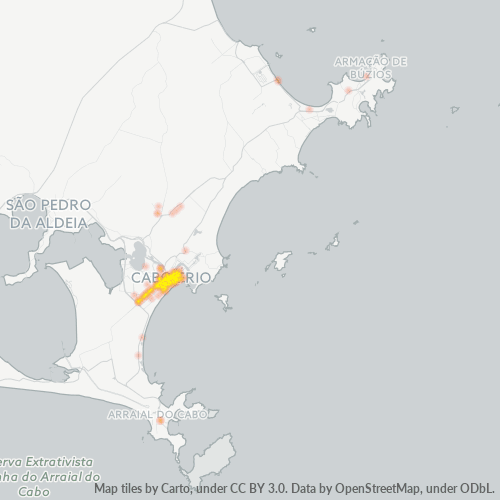 28907-000 Mapa de calor de densidad empresarial