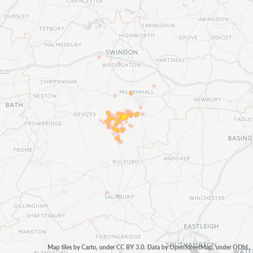 SN9 Business Density Heatmap