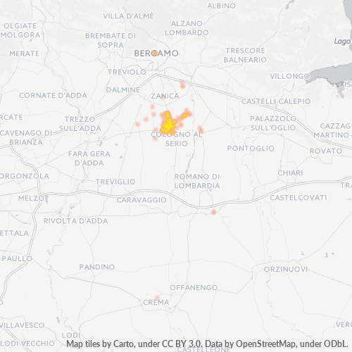 Mappa di calore per cap 24059
