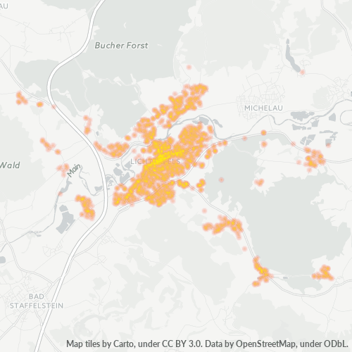 Heatmap für plz 96215