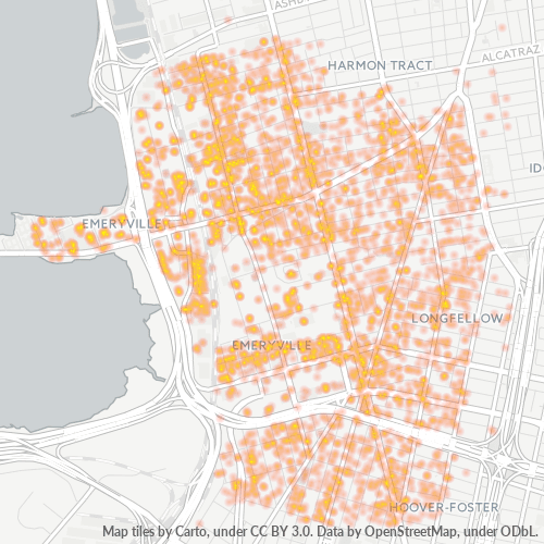 94608 Business Density Heatmap