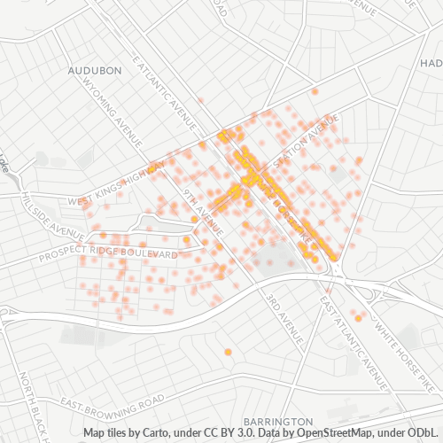 08035 Business Density Heatmap