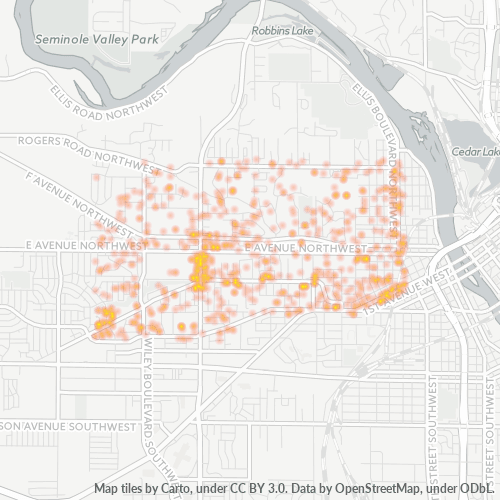 52405 Business Density Heatmap