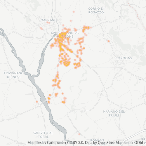 Mappa di calore per cap 33048